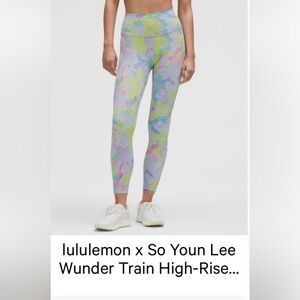 NWT Lululemon x So Youn Lee collab 
Size 8 
Wunder Train High rise  legging 25”